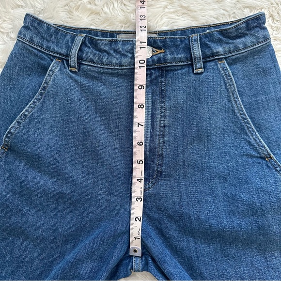 Everlane Jeans The Utility Barrel Jean High Waist Cropped Blue Regular Sz 27 - Picture 11 of 12